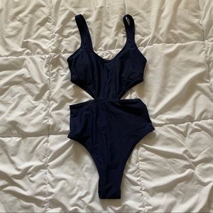 ae dark blue swimsuit